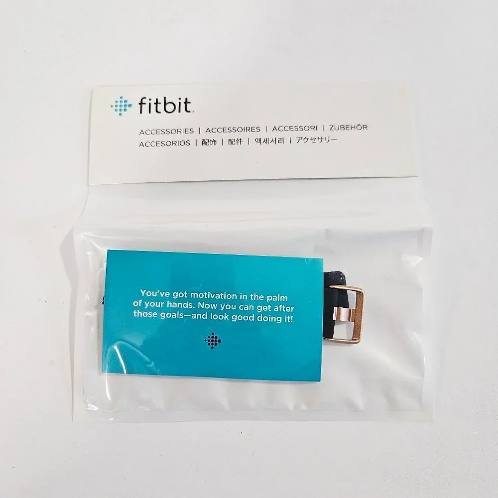 NIB Fitbit Versa Classic Replacement Watch Band Navy Blue Factory Sealed New